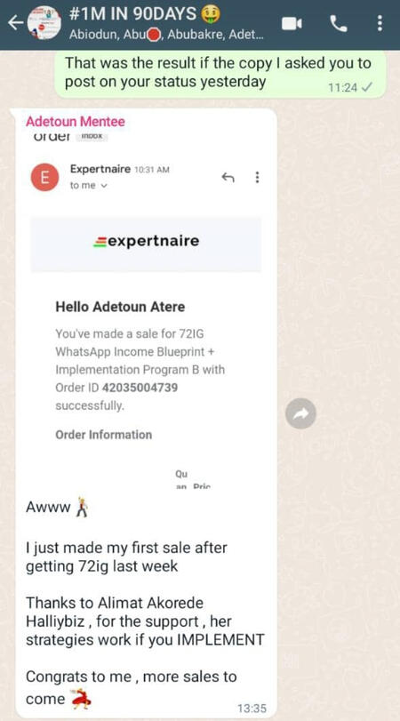 These are some of my affiliate payouts on Expertnaire